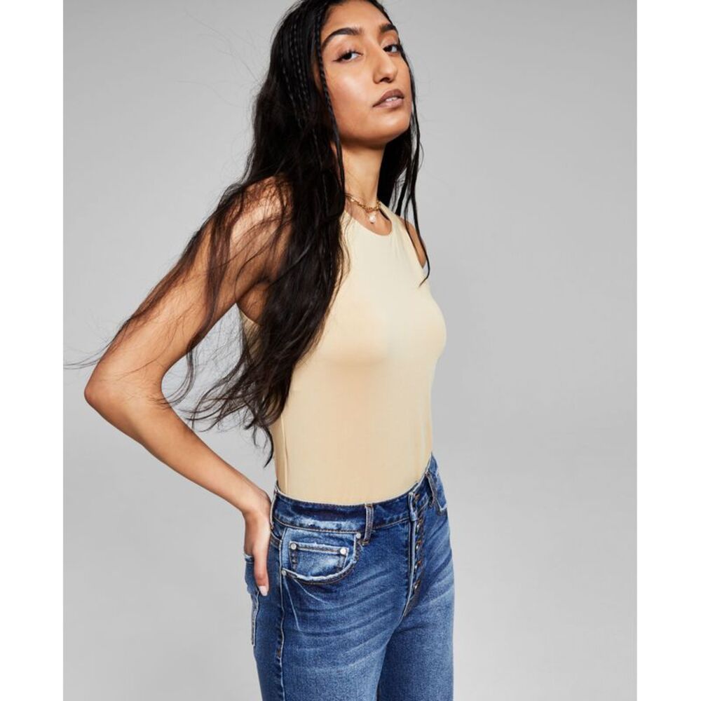 And Now This Now This Womens High Neck Bodysuit